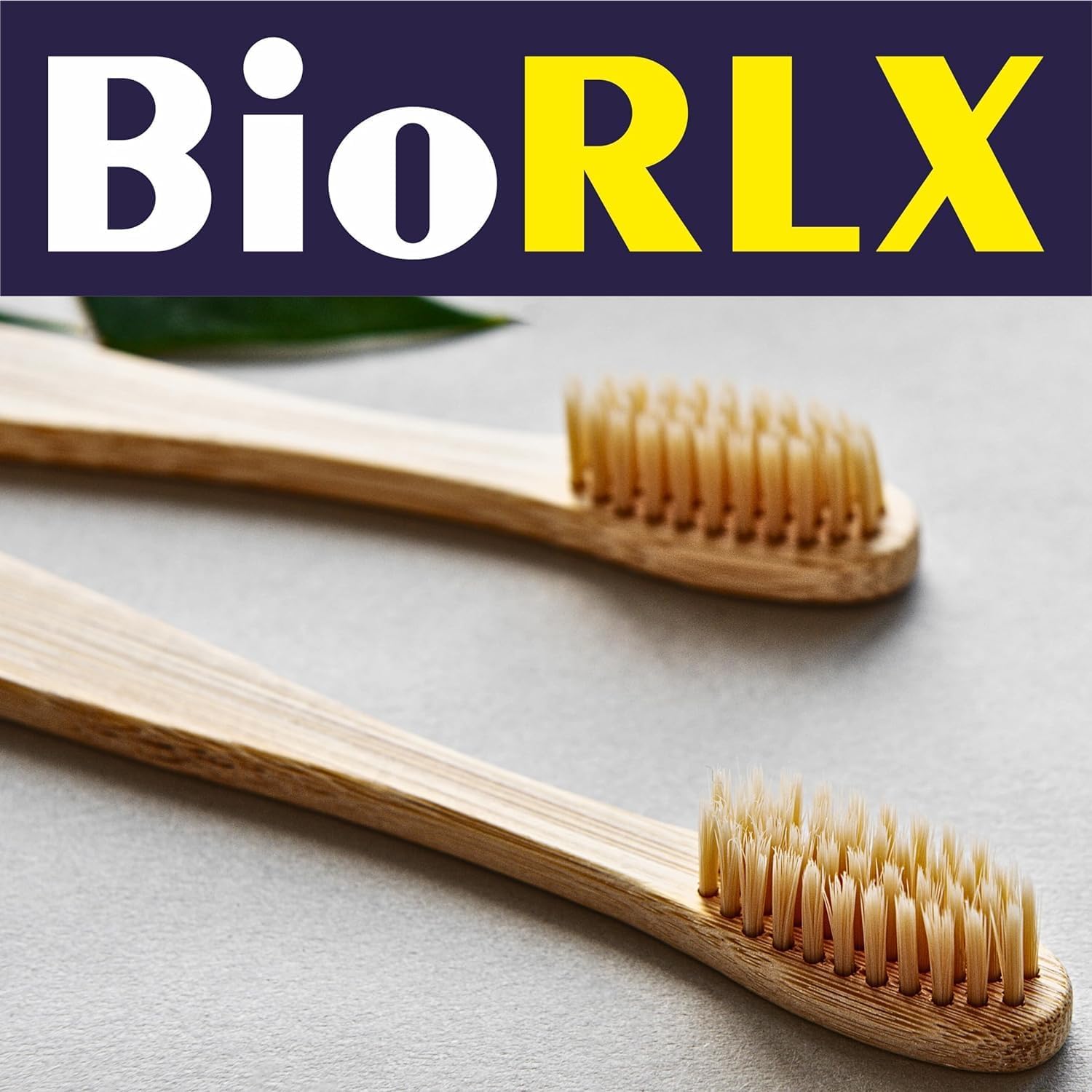 BioRLX Bamboo Toothbrush - Biodegradable Wooden Toothbrushes, Natural BPA Free - Wooden Toothbrush, Eco-Friendly - Compostable and Durable