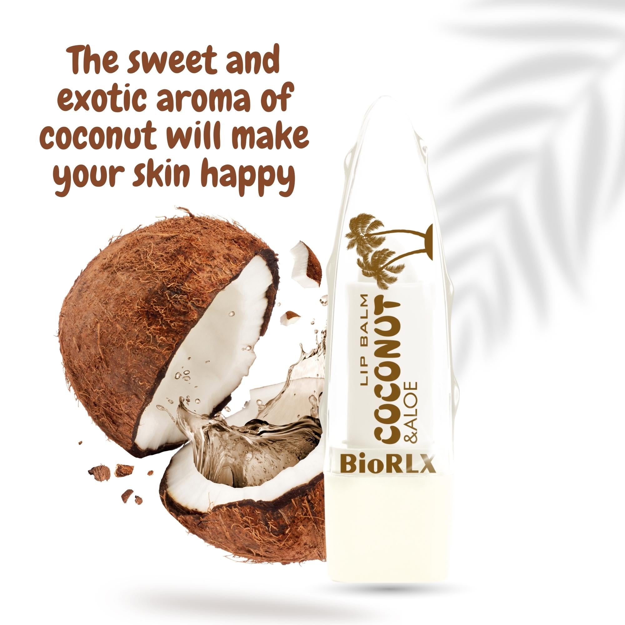 BioRLX Coconut with Aloe Vera Lip Balm