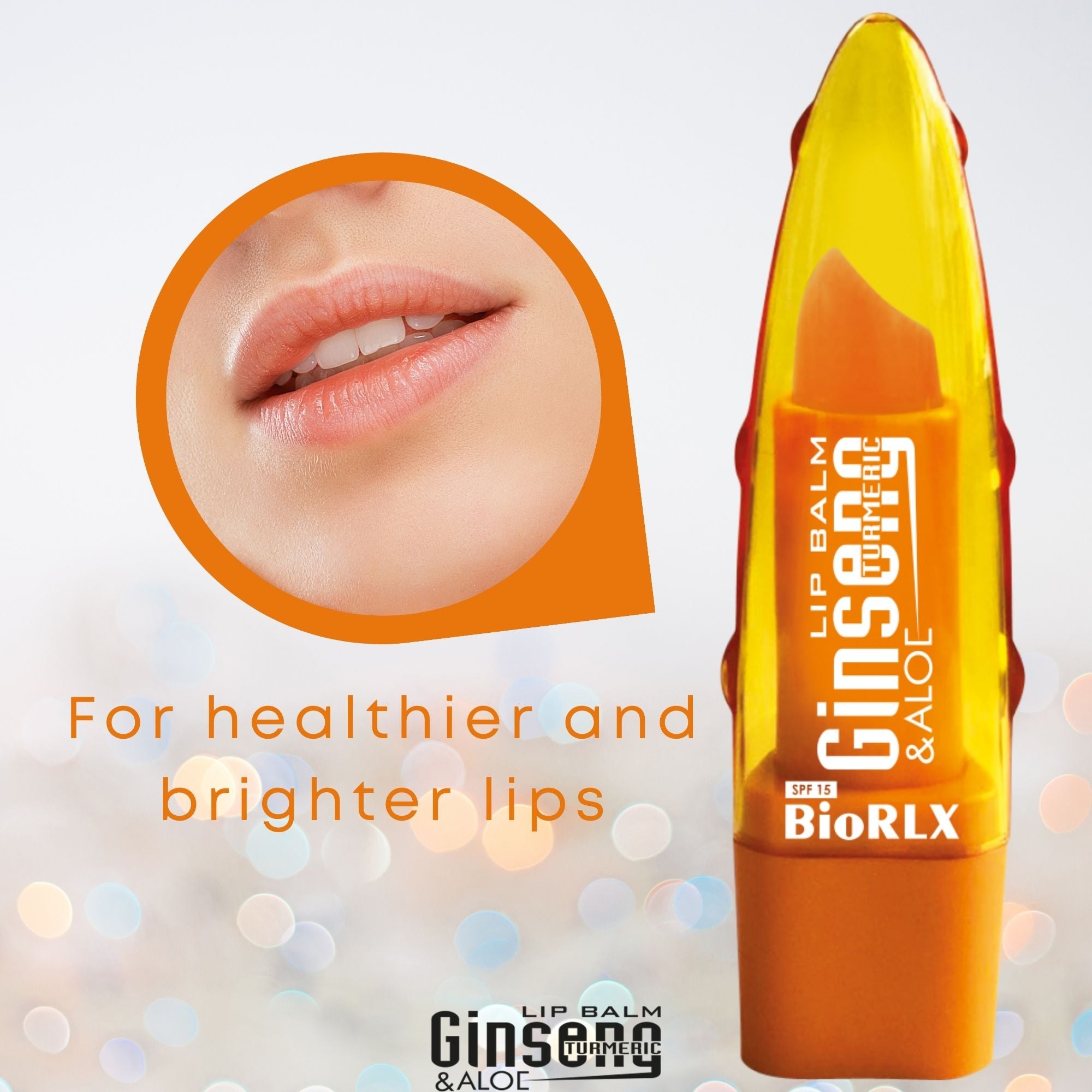 BioRLX Aloe Vera Ginseng Turmeric Lip Balm